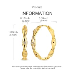 925 Sterling Silver Earrings Women Sparkling U-shaped Zirconium Hoop Earring For Anniversary Wedding Jewelry Gifts