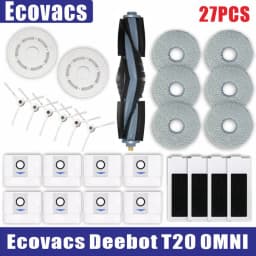 Ecovacs Deebot T20 Omni T20e Accessories Main Side Brush Mop Cloth HEPA Filter Dust Bag Replacement Spare Parts