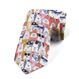 New 8CM Cartoon Bear Print Tie Men Slim Casual Party Formal Dating Personality Necktie Fashion Trend Elegant Collocation Gravata