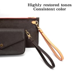 CRAZYSMITH Wrist Strap Wallet For LV POCHETTE TO-GO Handbag Handle 21cm Long Clutch Bag Straps Purse Handle Belt Bag Accessories