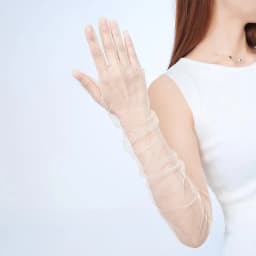 55CM 70CM Sexy Thin Hollow Transparent Long Gloves Solid Net Yarn Mesh Women Man Performance Party Elasticity Cosplay