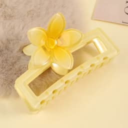 Summer New Square Egg Flower Hair Claw - Gradient Dopamine Sweet Hair Accessory for Back-of-Head Updo Shark Clip