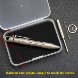 Titanium Alloy Mini Tactical Pen Bolt Action Mini Pen Multifunction Pocket EDC Pen Keychain Writing pen Window Breaking Tool