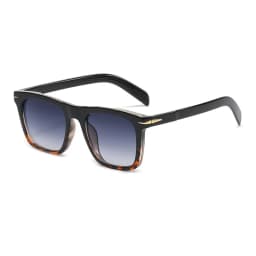 Vintage Square Sunglasses Men Anti-Blue Light Glasses Fashion Gradient Driving Shades Leopard Black Brand Oculos