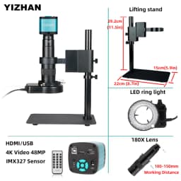 YIZHAN 4K 1080P HD Electronic Microscope HDMI 60PFS USB Microscope Camera Industrial Video Digital Microscope For PCB Soldering