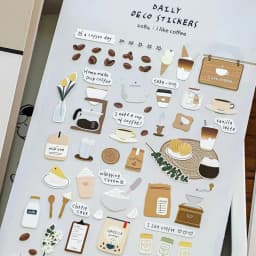 Korean Import Suatelier I Like Coffee Sticker Scrapbook Decoration PVC Stationery DIY Stickers School Office Supply