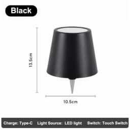 GGbingo LED Bottle Lamp USB Rechargeable Mood Desk Bottle Lamp 2000mAh Touch Stepless Dimmer RGB 3 Color RGB Table Night Light