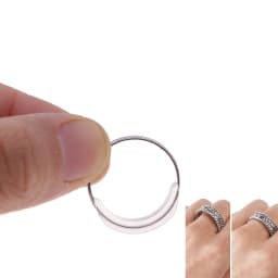 1 Set 8 Sizes Silicone Invisible Ring Size Adjuster For Your Ring Tighten Reducer Ring Sizer Spacer Rings Guard