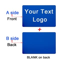 86x54x0.4mm Personalize Your Logo Text Aluminium Plate Custom Badge Adhesive Tape ID Door Wall Mailbox Business Card Name Tag