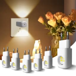 LED Light Plug In EU US Wall Night Lamp Hallway Wall Light With Auto Dusk To Dawn Sensor For Bedroom Home Bathroom Living Room