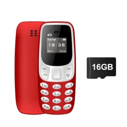 SERVO BM10 Super Mini Pocket 4G LTE Feature Phone Dual SIM Speed Dial Call Recording Blacklist MP3 Player Alarm Clock Cellphone