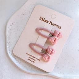 2Pcs/set Kids Kawaii Love Butterfly BB Clips Cute Pink Hair Clips Girls Barrettes Hairpins Headwear Children Hair Accessories