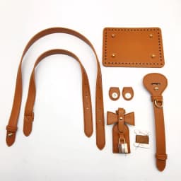 DIY Crochet Bag Making Kit Bag Base Bottom with Handle Extension Shoulder Straps Hardware Accessories for Knitting Tote Handbag