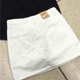 Woman Skirts 2024 Spring and Summer White Wrapped Skirt Denim Female A- line Short Skirt Culottes Mujer Faldas Saias Mulher
