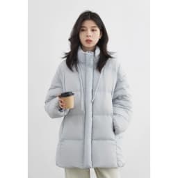 CHIC VEN New Women Down Jacket Solid Loose Casual Hooded Ladies Down Jacket for Woman 90 White Duck Down Coat Autumn Winter 2025
