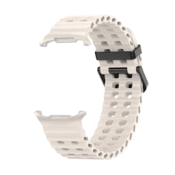 NEW Marine Silicone Strap for Samsung Watch Ultra 47mm Bracelet No Gaps Sport Two-Tone Band for Galaxy 8 Ultra Watchband Straps