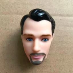1/6 Scale Male Doll Head with Super White Beige Brown Skin for DIY Makeup Practice Collectible Figure Accessory Part