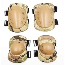 Military Tactical Knee Pad Elbow Pad Set Airsoft Knee Elbow Protective Pads Combat Paintball Skate Outdoor Sports