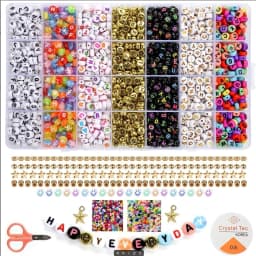 SHU YU 14400/4200/2400pcs Assorted Polymer Clay Beads Kit for DIY Jewelry Making-Handmade Craft for Bracelet, Necklace, Earrings