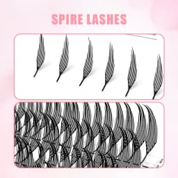 Yelix Feather Lashes Comic Spire Premade Lashes Fans Manga Anime Volume False Eyelashes Extensions for Makeup Tool