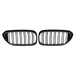 Glossy Black Car Front Kidney Grille Grill For BMW 5 Series M5 G30 G31 G38 520i 530i 540i 2017-2020 2-Slat Front Bumper Grill