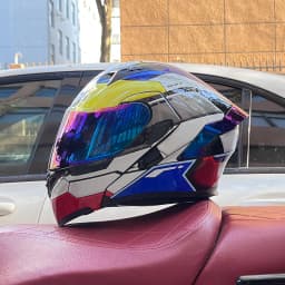 Modular Filp up Motorcycle Helmet Full Face Racing Helmet Dual Visors DOT Approved motosiklet kaskı