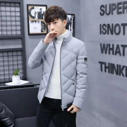 Autumn Winter Jacket Men Thicken Warm Cotton-padded Mens Jackets Slim Fit Stand Collar Youth Winter Jackets and Coats For Me