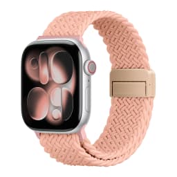 New Braided Strap For Apple Watch Bands 44 40 45 49 42 41 38mm Magnetic Snap Nylon Bracelet iWatch Series 11 9 5 6 8 7 SE Ultra3