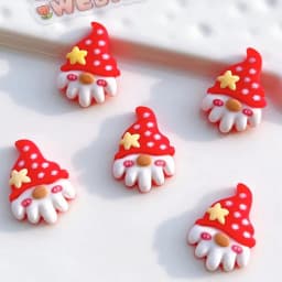 10Pcs New Cute Mini Christmas Series Flat Back Resin Cabochons Scrapbooking DIY Jewelry Craft Decoration Accessorie