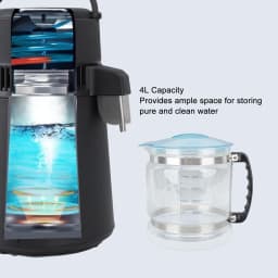 Distiller Water Container 4L Multipurpose Glass Collection Bottle for Countertop Home Beauty Distillers