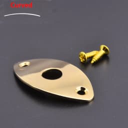 Flat / Curved Stainless Steel Jack Plate( Made in Japan by GOTOH) With Epi Output Jack(made in korea) For Electric Guitar Bass