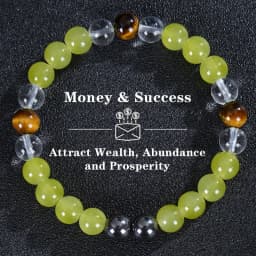 Natural Stone Bracelet Tiger Eye Stone Crystal Wealth Money Success Bracelet Men's and Women's Bracelets 호안석팔찌