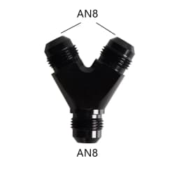 High Quality AN4 AN6 AN8 AN10 Y Adapter Block Male Thread Fuel Hose Fitting Adapters Tee Oil Pipe Joint Universal Aluminium