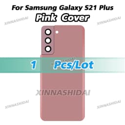High Quality Glass Battery Cover For Samsung Galaxy S21 Plus Back Lid Door Rear Housing Case With Camera Lens Adhesive Sticker