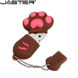 JASTER USB Flash Drive Cartoon 64 Gb Bruin Roze Zwart Blauw Kleur Kat Klauw Usb Flash Drive Usb 2.0 4Gb 8gb 16 Gb 32 Gb Pendriv