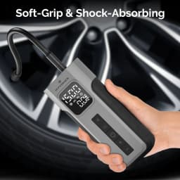 C2 Wireless Car Portable Air Compressor 100% Duty Cycle 4000mAh LED Light Tire Inflator Pump Cars Motorcycles Bicycles