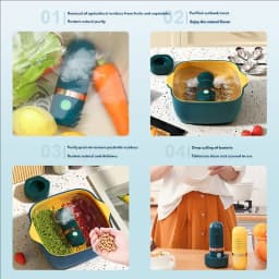 HOMEFISH Multifunctional 3000mAh Fruit And Vegetable Cleaning Machine - Portable Device for Cleaning Fruits And Veggies