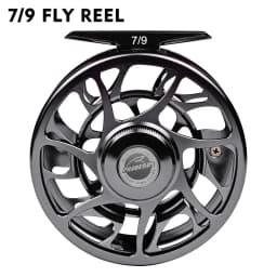 PROBEROS 3+1BB Fly Fishing Wheel 3/4-5/6-7/8 WT Fly Fishing Reel Aluminum Fly Reel CNC Machine Cut Large Arbor Die Casting
