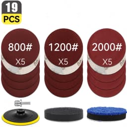 Sand Paper Sanding Discs Hook And Loop Adhesive Sandpaper For Car Headlight Restoration Polishing Sander Polisher Backing Pad