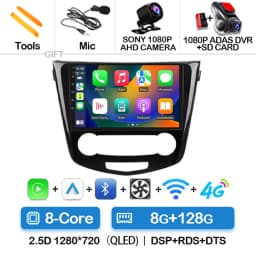 Android 15 Car Radio For Nissan Qashqai 2 J11 X-Trail T32 Rogue 2013-2021 QLED BT GPS DSP 4G LTE Autoradio Navigation 5G WIFI