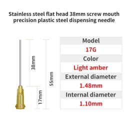 14G-30G 38mm Dispensing Needle Syringe Needle 1.5 Inch Dispensing Needle Used to Fill Liquids, Glue and Syringes