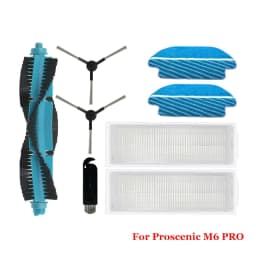 Accessories For Proscenic M6 Pro Robot Vacuum Cleaner Part Main Side Brush Hepa Filter Mop Cloth Pad Replacement Spare Parts