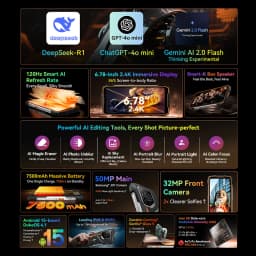 Blackview Oscal PILOT 3 Rugged Phone 5G MediaTek Dimensity 6300 6.78-inch 2.4K IPS 120Hz Display 50MP 7500mAh NFC Cellphone