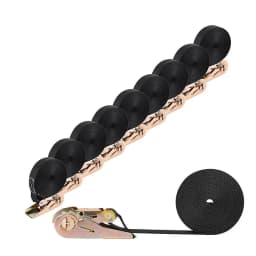 Ratchet Straps Heavy Duty 10 Pack -6M x25mm - 800 kg, 0.8 t Break Strength w/ Safety Lock - Cargo Straps for Moving, Appliances