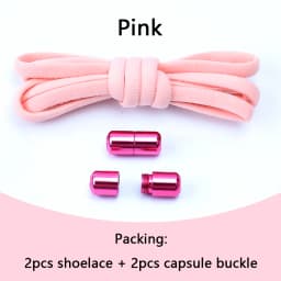 Elastic No Tie Shoelaces Semicircle Shoe Laces For Kids and Adult Sneakers Shoelace Quick Lazy Metal Lock Laces Shoe Strings