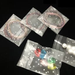 50pcs 100Pcs Transparent Dot self-adhesive Jewelry Packaging Bags Fresh-keeping Dustproof Reclosable Candy Cookie Storage DIY
