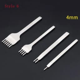 3/4/5/6mm Spacing Punch Tool For Leather Hole Punches Tool Lacing Stitching Sewing DIY Leather Craft Tools 1/2/4/6 Prong
