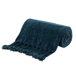 Battilo Chenille Throw Blanket With Fringe Tassels Decorative Lightweight Sofa Blanket Soft Cozy Knit Throws for Spring Decor