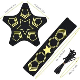 Football Training Belt Adjustable Belt with Ball Elastic Cord Swing Trainer Soccer Practice Ball Control Drills Skills Training