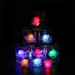 LED Ice Light Glowing Ice Cubes Touch Sensitive Lights Bar Atmosphere Light Lighting In Water For Juice Wine Drinking Glass